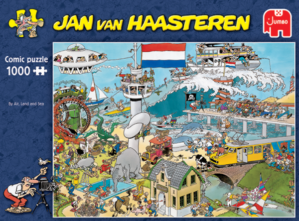 Jan Van Haasteren - By Land Air and Sea - 1000 Bitar