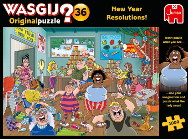 Wasgij - Original 36 - New Year Resolutions! - 1000 bitar