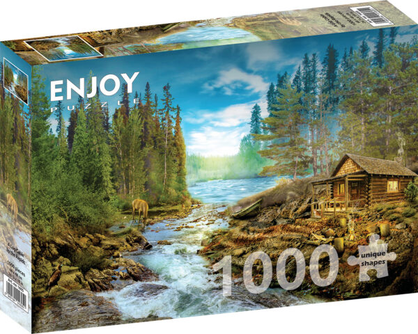 Enjoy - A Log Cabin by the Rapids - 1000 bitar
