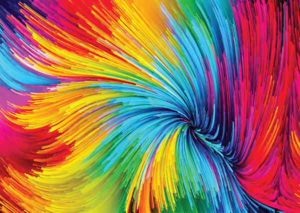 Enjoy - Colourful Paint Swirl - 1000 bitar