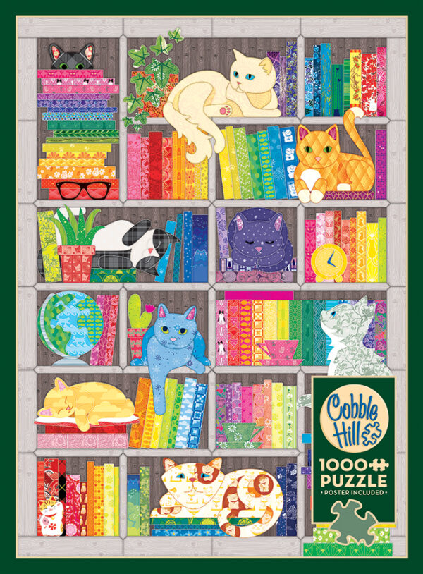 Cobble Hill - Rainbow Cat Quilt - 1000 bitar