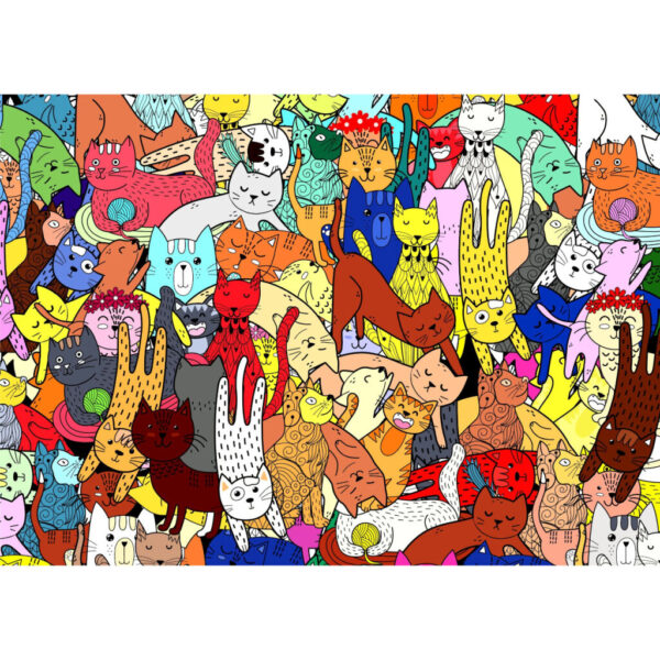 Brain Tree Puzzle - Cat Doodle - 1000 bitar