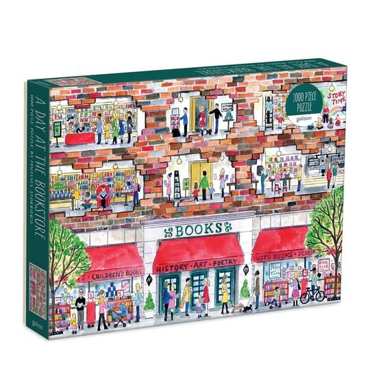 Galison Puzzle - A Day at the Bookstore - 1000 bitar