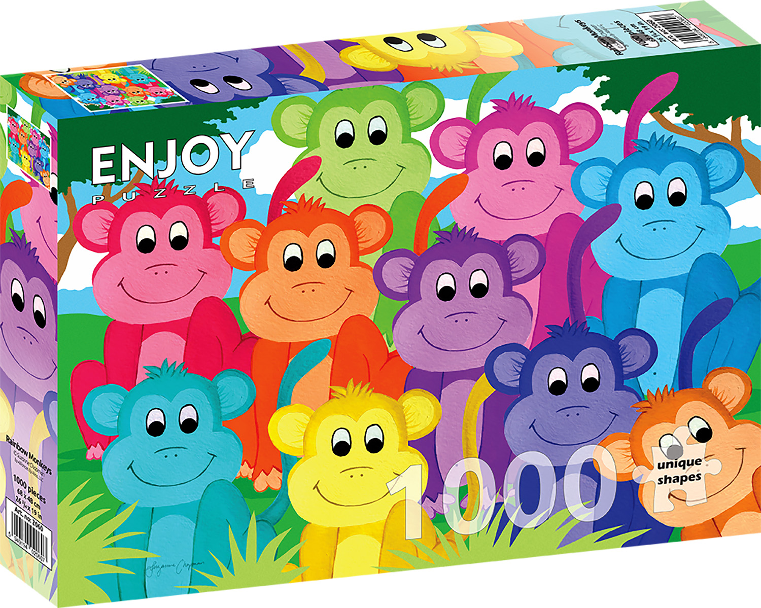 Enjoy - Rainbow Monkeys - 1000 bitar