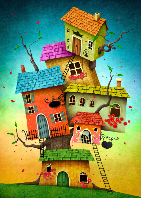 Enjoy - Fairy Tale Houses - 1000 bitar