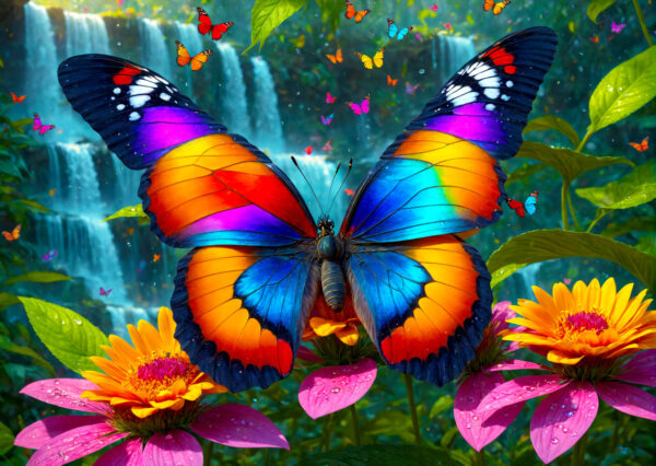 Enjoy - Butterfly in the Forest - 1000 bitar
