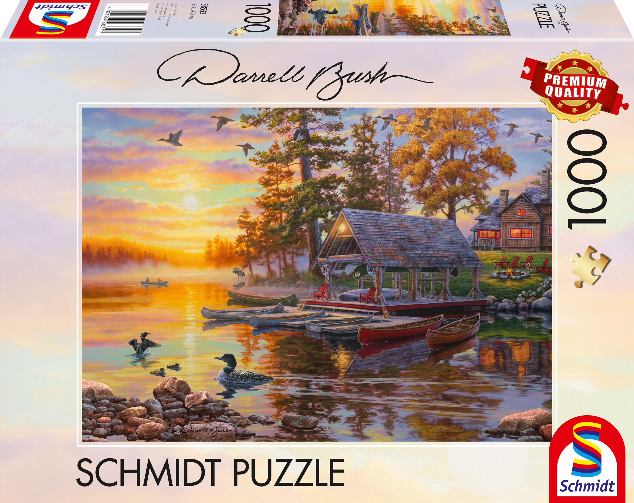 Schmidt - Boathouse with Canoes - 1000 bitar
