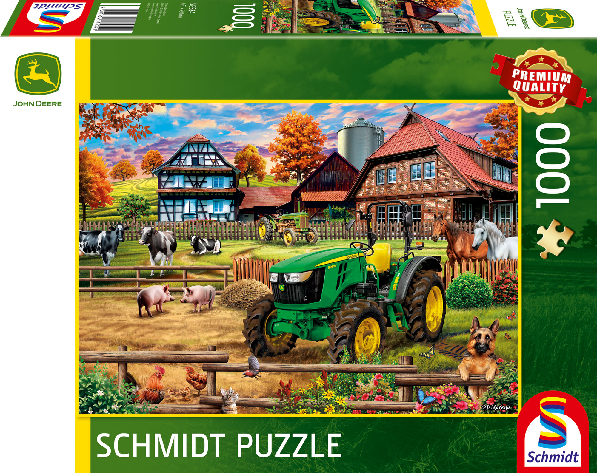 Schmidt - Farm With Tractor - 1000 bitar