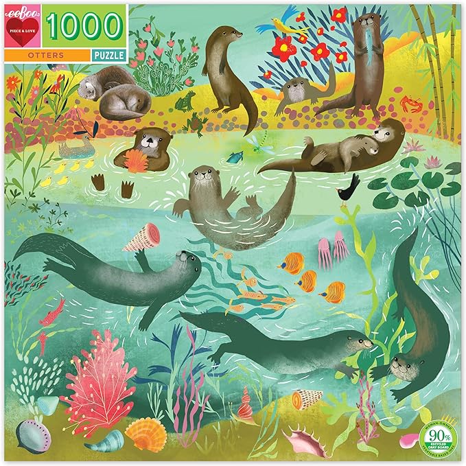 Eeboo - Otters - 1000 bitar