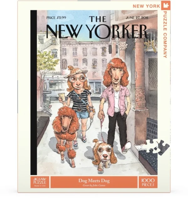 New York Puzzle Company - Dog Meets Dog - 1000 bitar