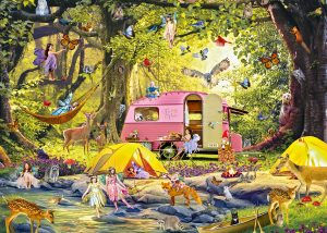 Alipson Puzzle – Camping des Fées with Friends of the Forest – 1000 bitar