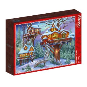 Alipson Puzzle – Winter Treehouse – 500 bitar